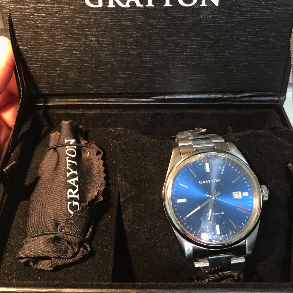 Grayton Diplomat Automatic Watch - never sized,Blu